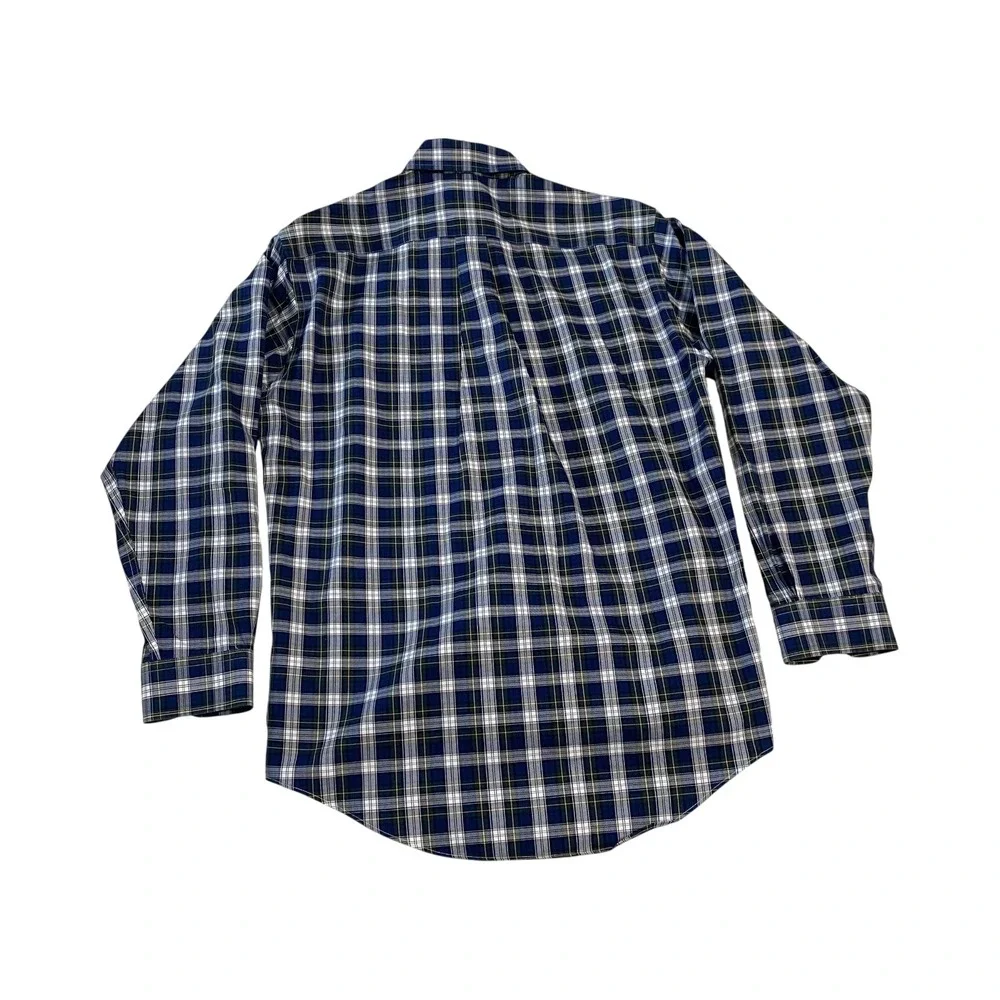 Brooks Brothers Madison Men's Small Plaid Button Down Long‎ Sleeve Shirt